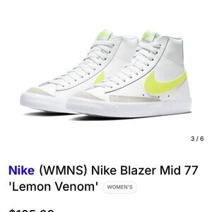 Nike Women's Blazer Mid 77 Lemon Sneakers